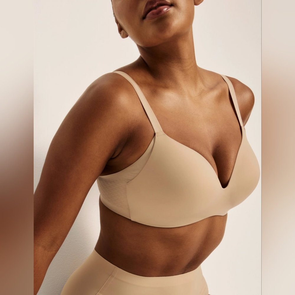Knix Wingwoman Contour Bra Warm Sand Beige Nude Size 4 32D 34C 34D D cup